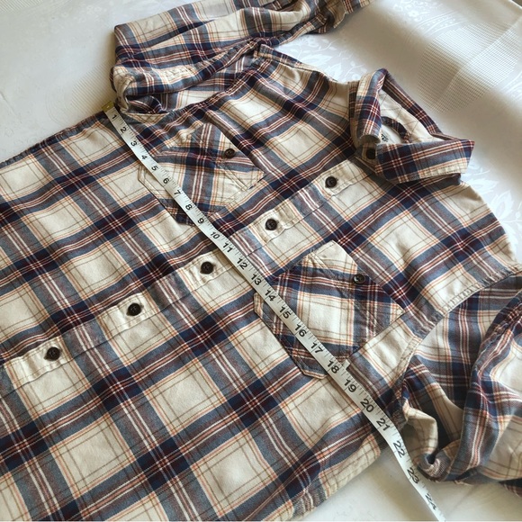 Vans Off The Wall Men’s Size L Tan/Brown Plaid Shirt Long Sleeves Button Down … - Picture 6 of 16